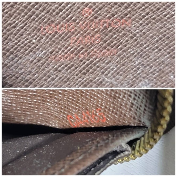 Authentic Louis Vuitton Damier Ebene Canvas Zippy Wallet Brown - Picture 9 of 16